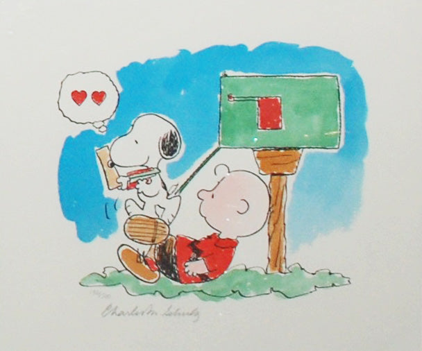 Peanuts Animation Art Limited Edition Lithograph "Love Letters"