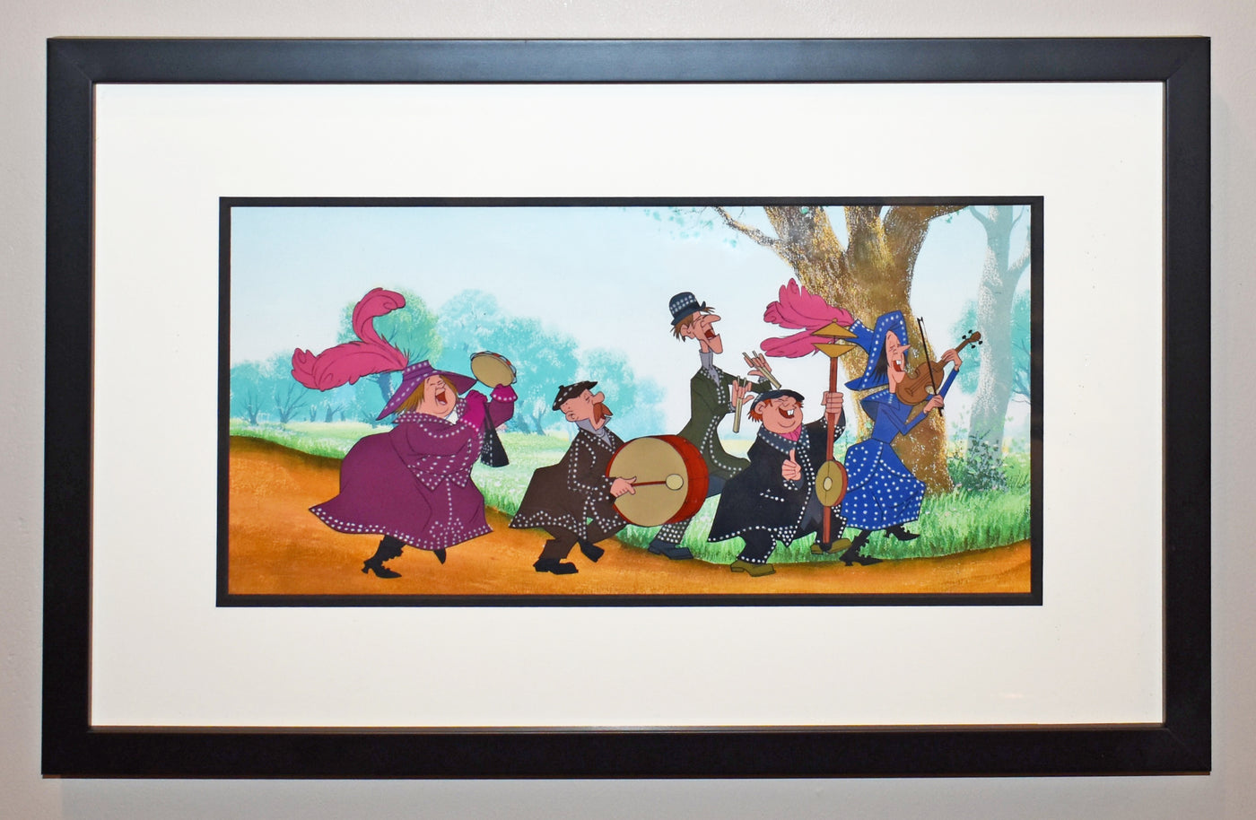 Walt Disney Mary Poppins Production Cel featuring The Pearly Band