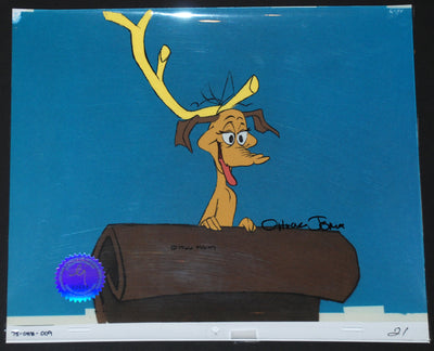 Original Signed Chuck Jones Production Cel of Max from How the Grinch Stole Christmas