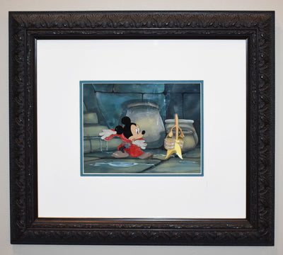 Original Walt Disney Production Cels from Fantasia featuring the Mickey Mouse as the Sorcerer's Apprentice
