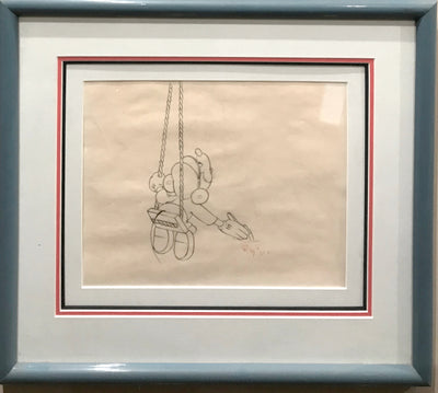 Original Walt Disney Production Drawing of Mickey Mouse from Tugboat Mickey