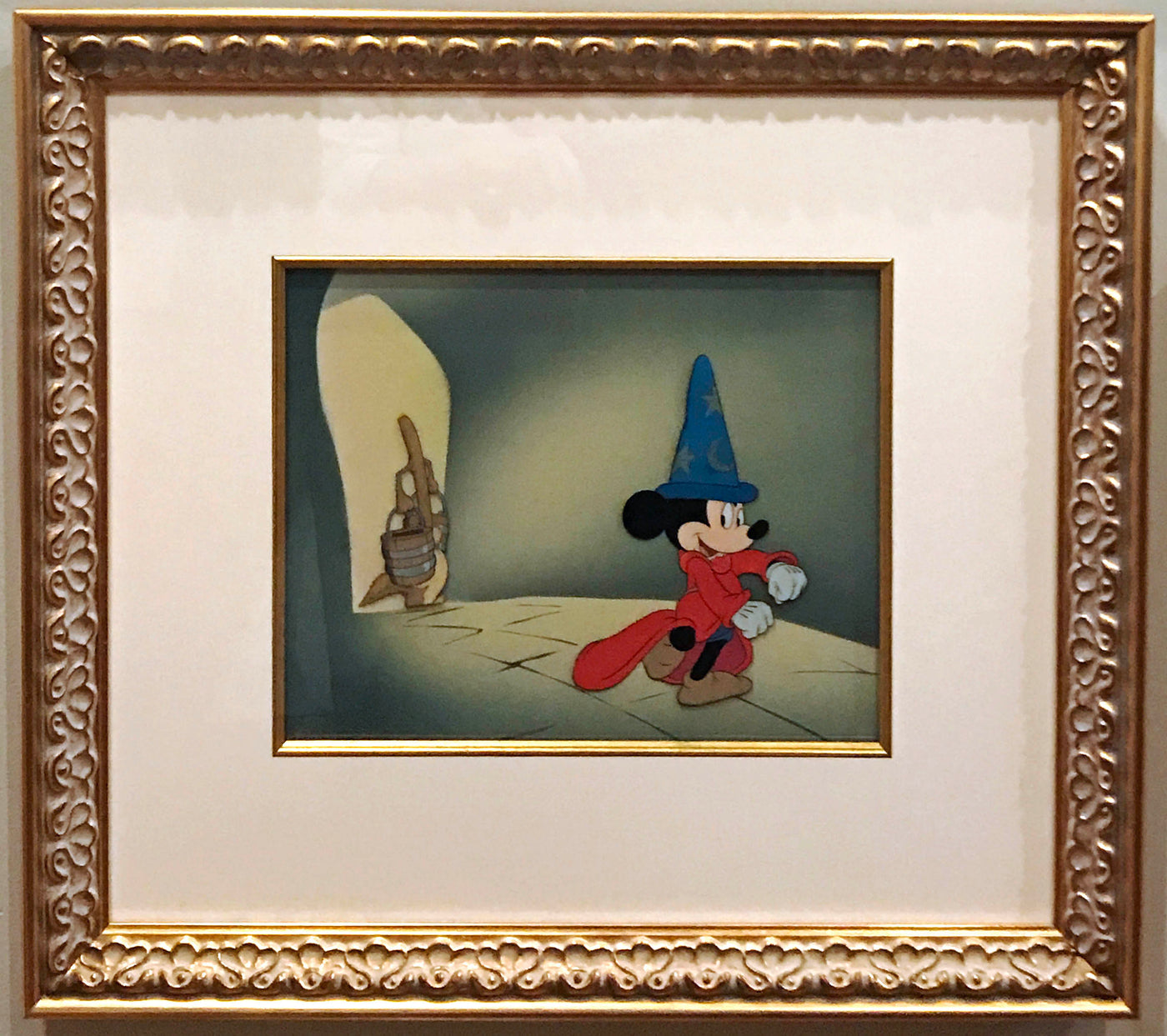 Original Walt Disney Production Cel featuring the Mickey Mouse as the Sorcerer's Apprentice