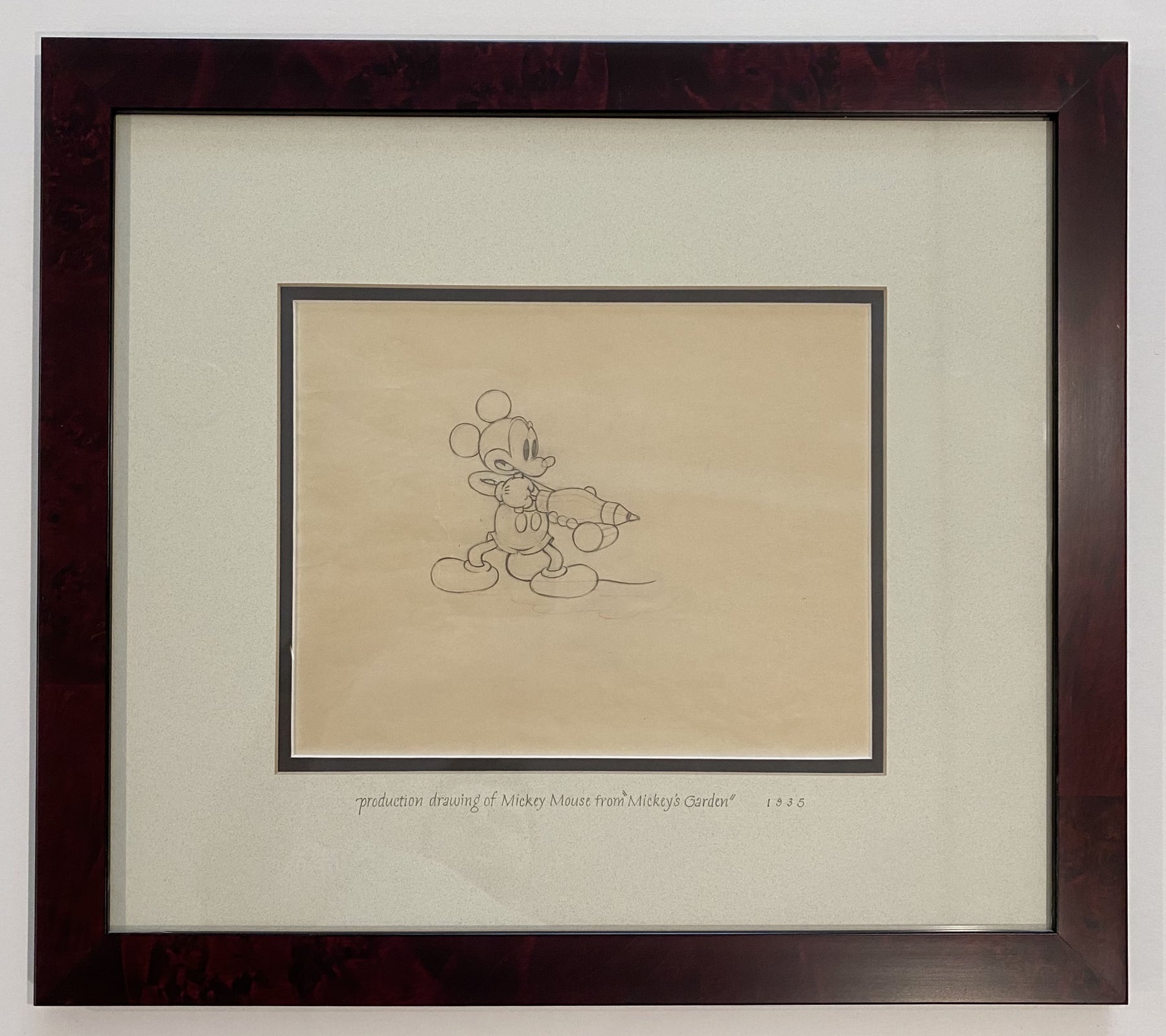 Original Walt Disney Production Drawing of Mickey Mouse from Mickey's ...