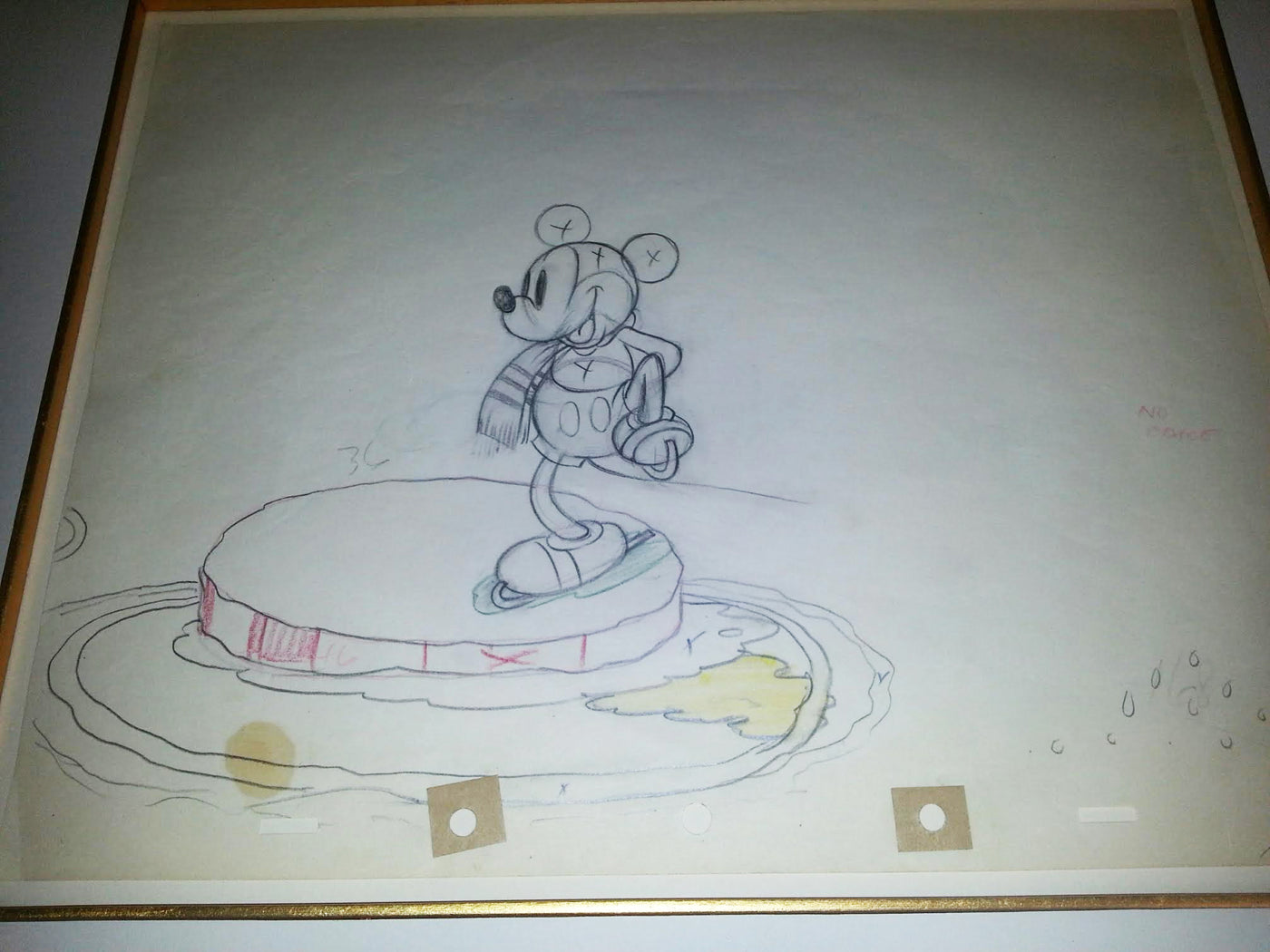 Original Walt Disney Production Drawing from On Ice (1935)