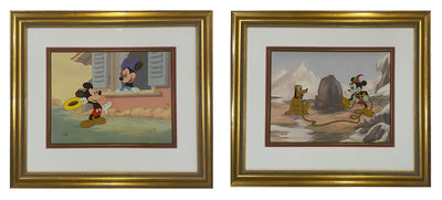 Set of Two Disney Limited Edition Cels from Mickey Mouse 60th Anniversary Commemorative Edition