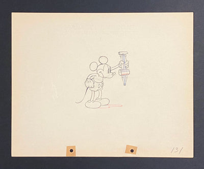 Original Walt Disney Production Drawing of Mickey Mouse from Mickey's Garden (1935)