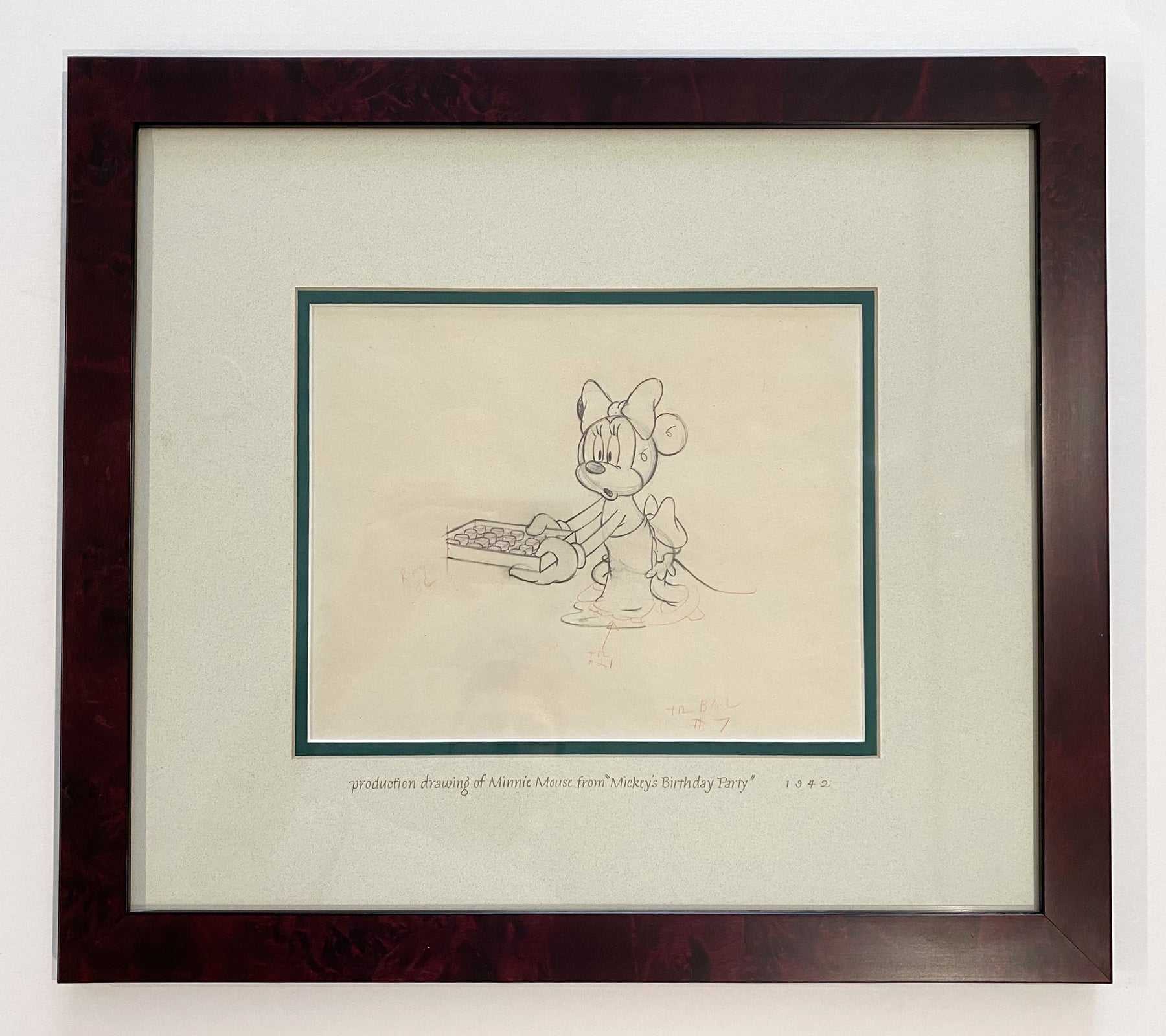 Original Walt Disney Production Drawing of Minnie Mouse from Mickey's ...