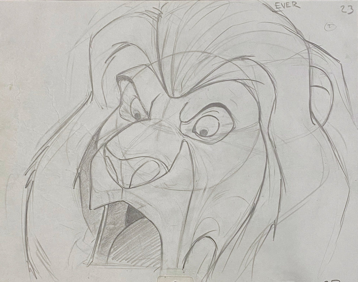 Original Walt Disney Production Drawing From The Lion King Featuring original-walt-disney-production-drawing-from-the-lion-king-featuring