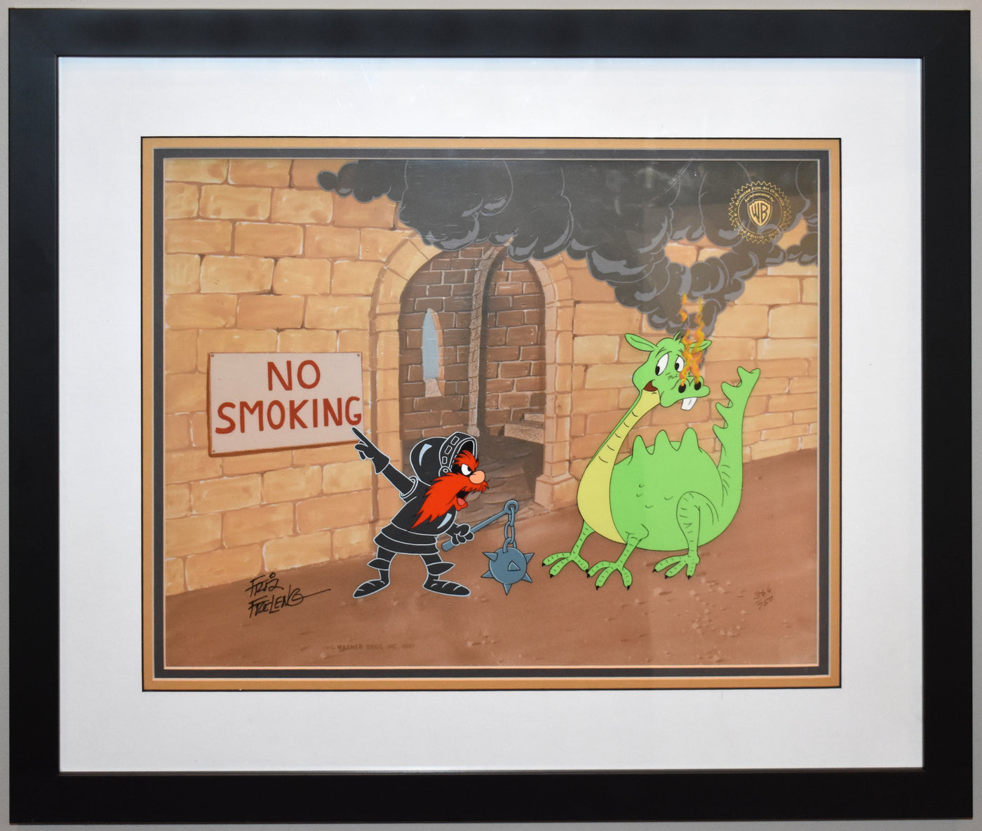Warner Brothers Limited Edition Cel No Smoking