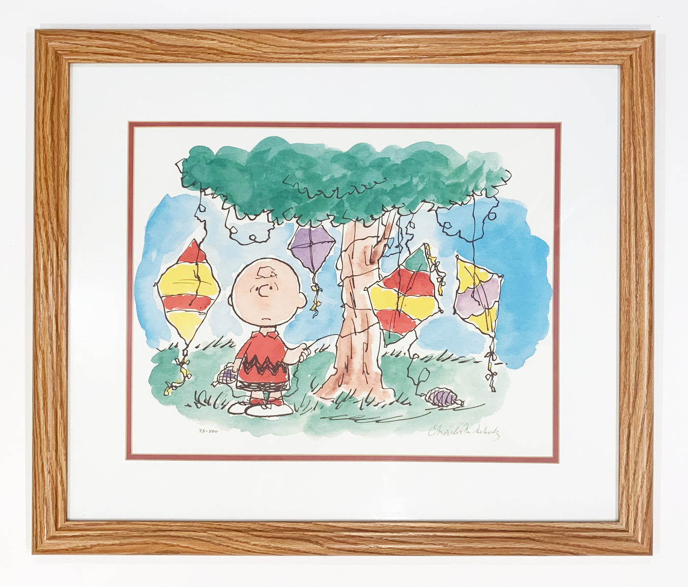Charles Schulz Signed Lithograph, "Good Grief"