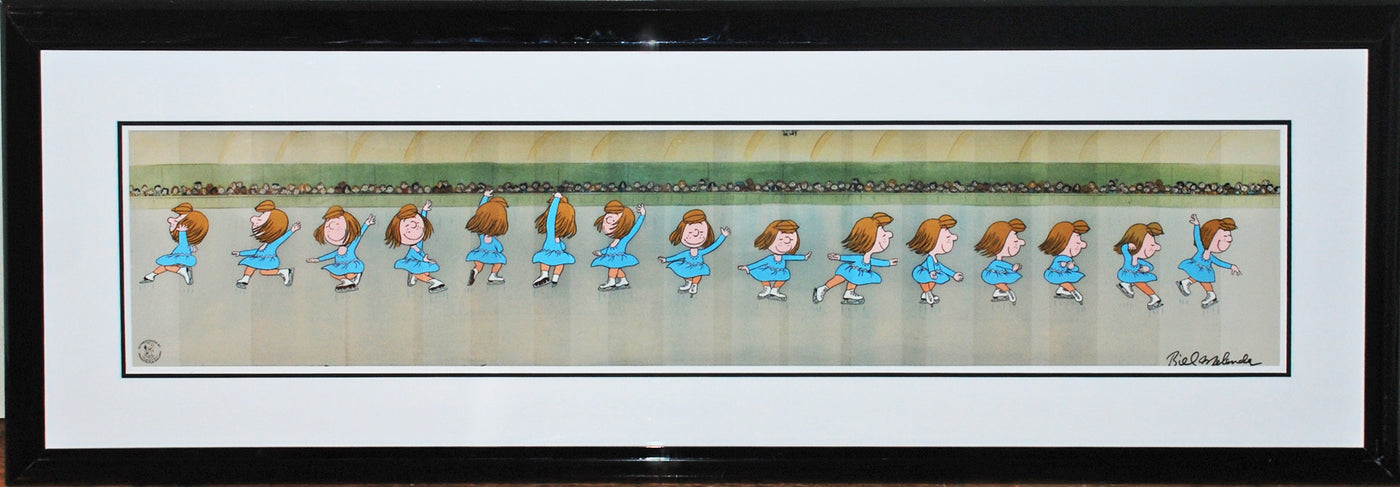 Original Peanuts Fifteen Cel Sequence Featuring Peppermint Patty, Signed By Bill Melendez