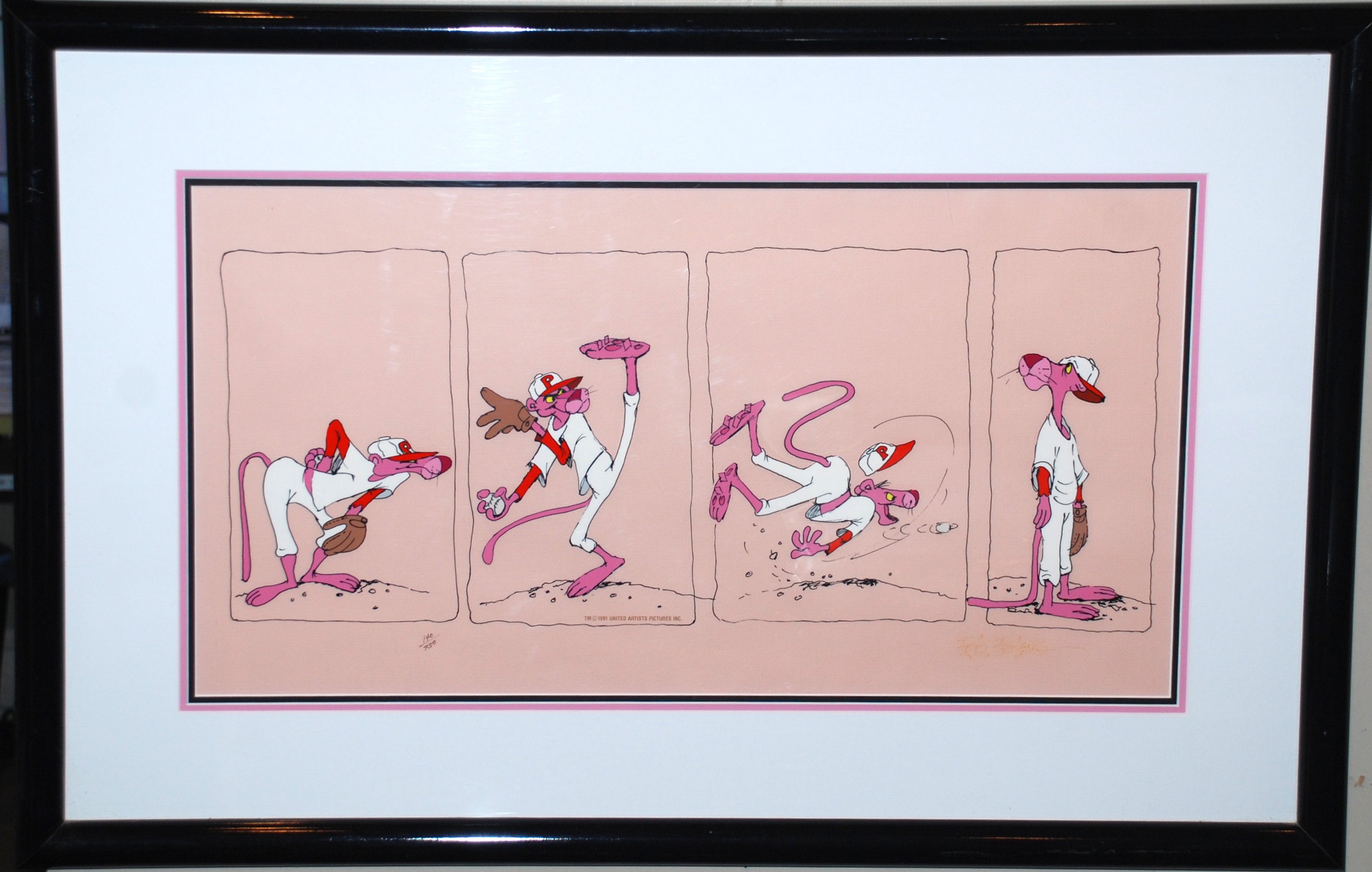 Original United Artists Pictures Pink Panther Limited Edition Cel, Pink ...