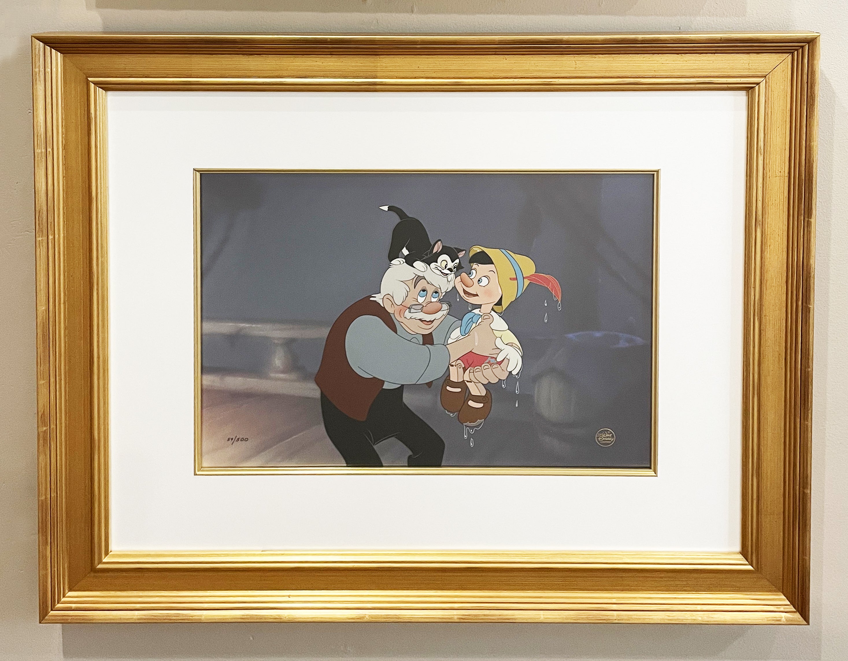 Walt Disney Limited Edition Cel Together Again from Pinocchio ...