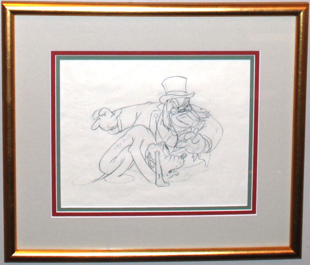Original Walt Disney Production Drawing from Society Dog Show (1939)