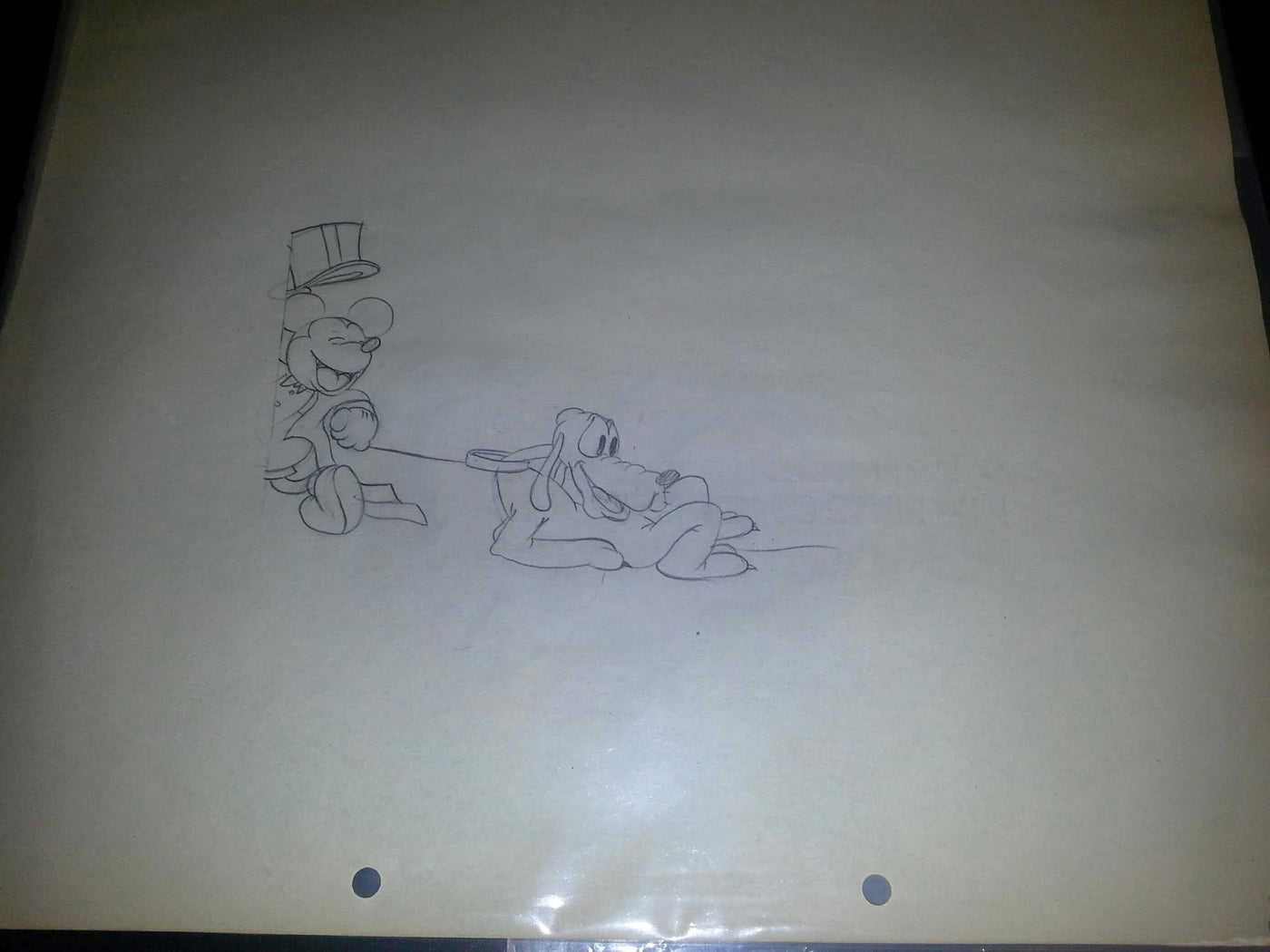 Original Walt Disney Production Drawing from Mickey's Gala Premier  (1933)