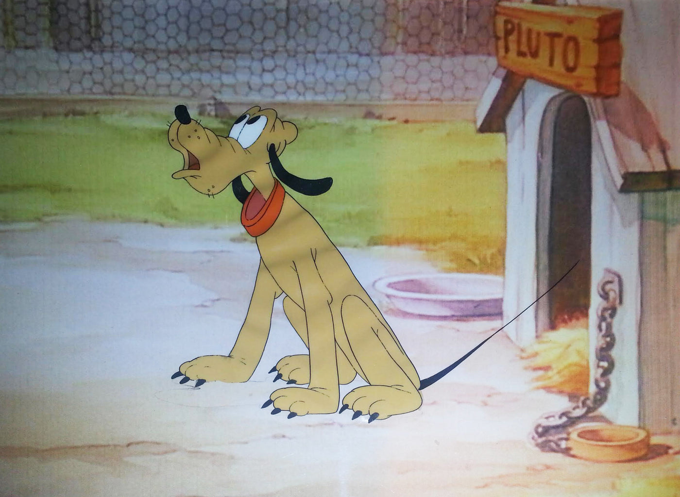 Original Walt Disney Production Cel featuring Pluto