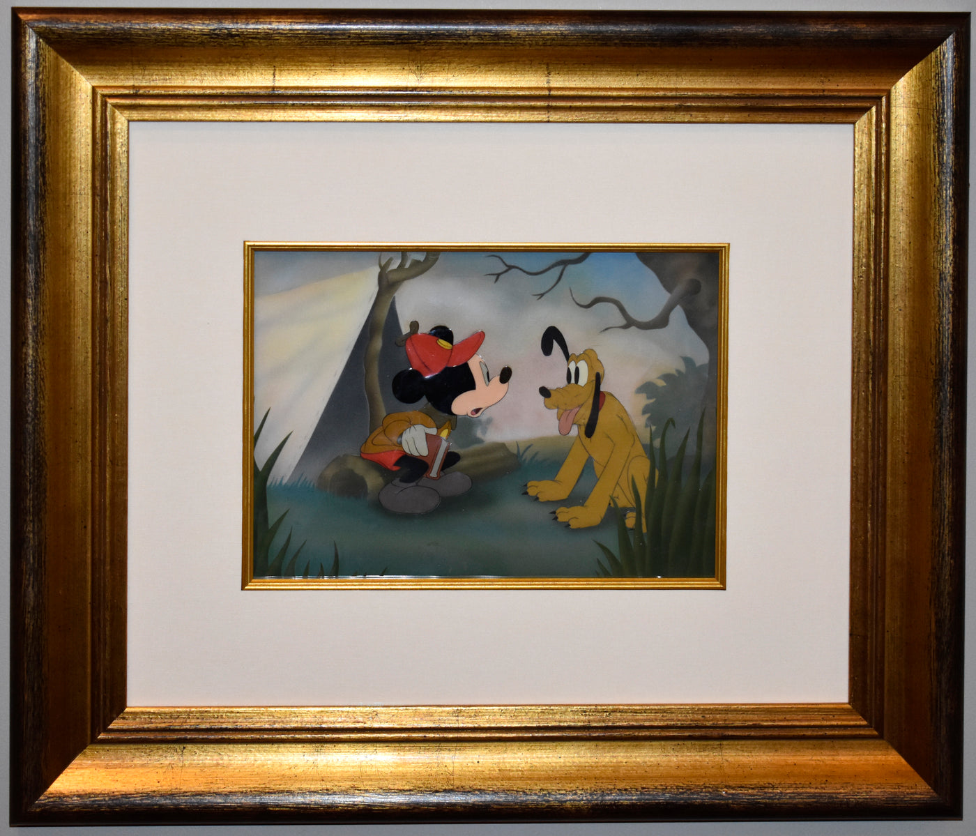 Original Walt Disney Production Cel on Courvoisier Background from The Pointer (1939)