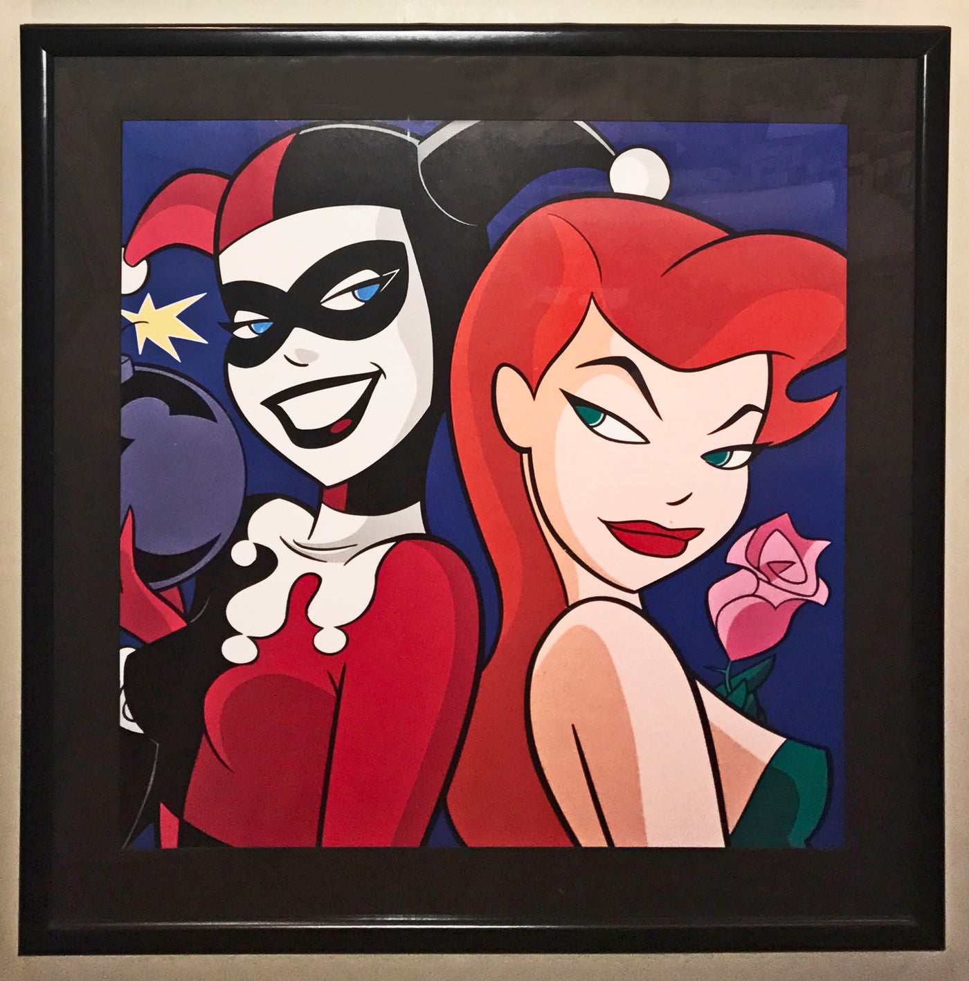Original Warner Brothers Batman Limited Edition Lithograph, Harley Quinn and Poison Ivy