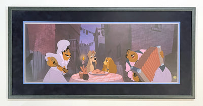 Original Walt Disney Limited Edition Cel "Prelude to a Kiss" from Lady and the Tramp