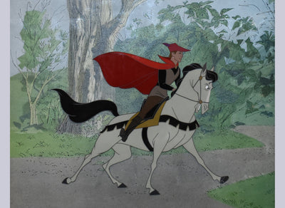 Original Disney Production Cel Featuring Prince Phillip and Samson