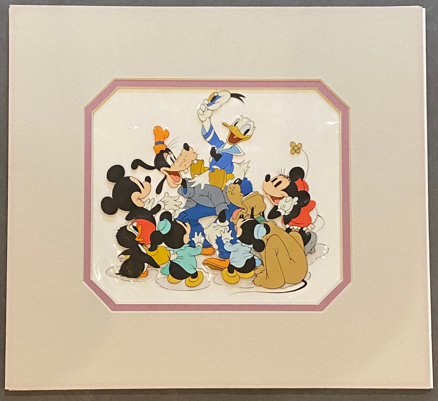 Original Walt Disney Publicity Cel featuring Disney characters
