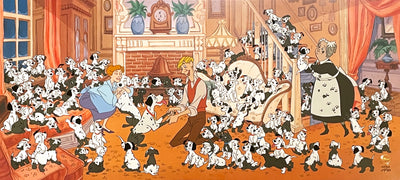 Walt Disney 101 Dalmatians Animation Art Limited Edition Cel, Puppies, Puppies Everywhere!