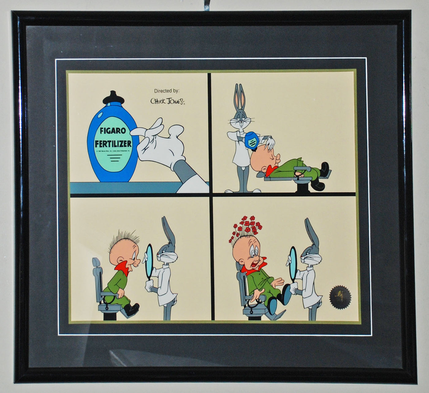 Warner Brothers Limited Edition Sericel Rabbit of Seville Signed by Chuck Jones