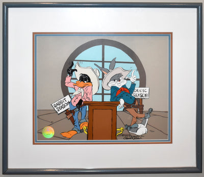 Warner Brothers Limited Edition Cel Bugs Bunny and Daffy Duck: Showdown