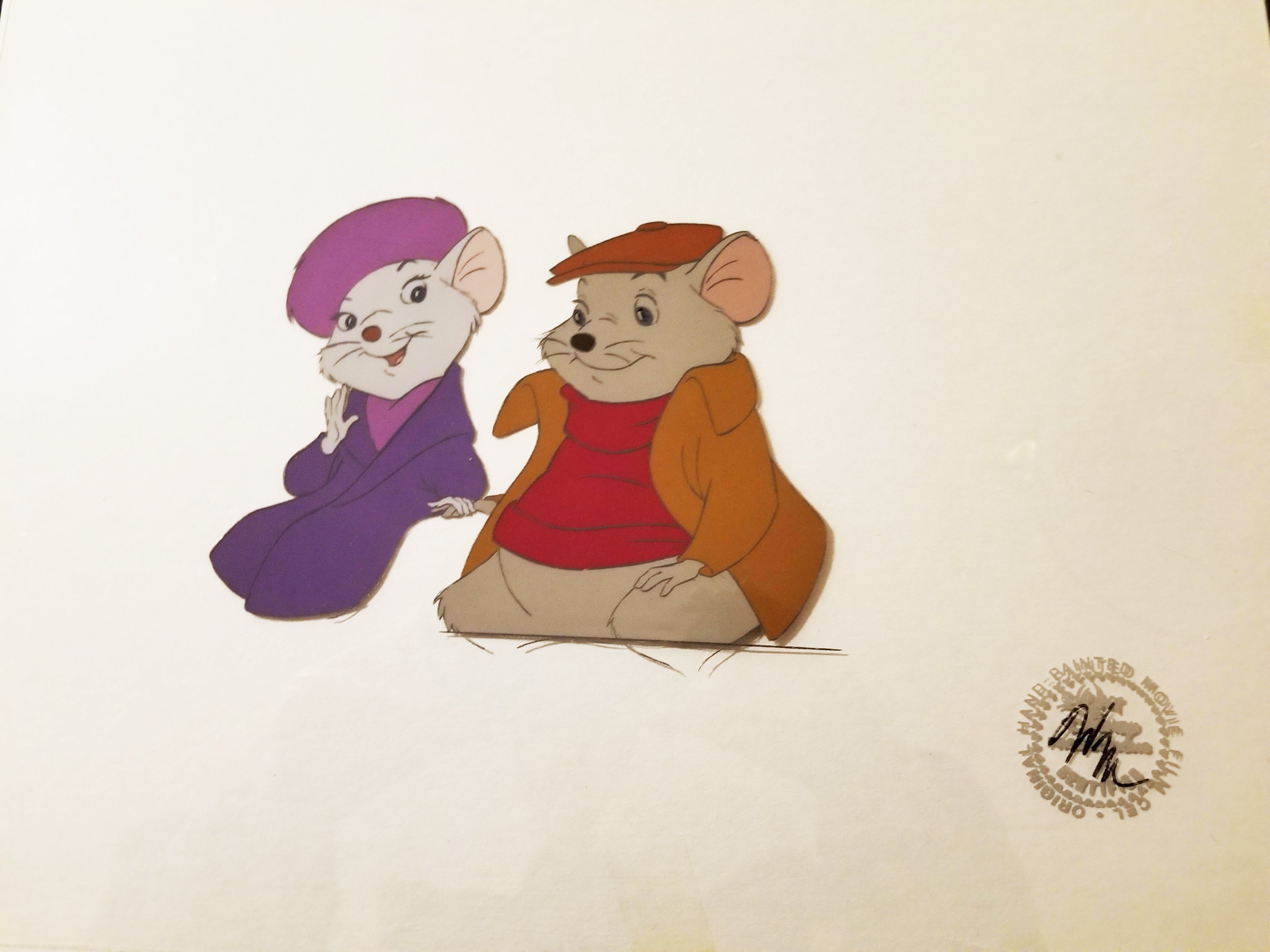 Original Walt Disney Production Cel from The Rescuers featuring Miss ...