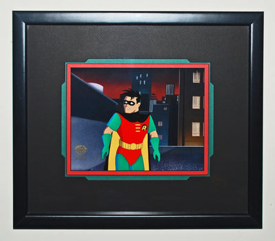 Original WB Production Cel from Batman: The Animated Series featuring Robin