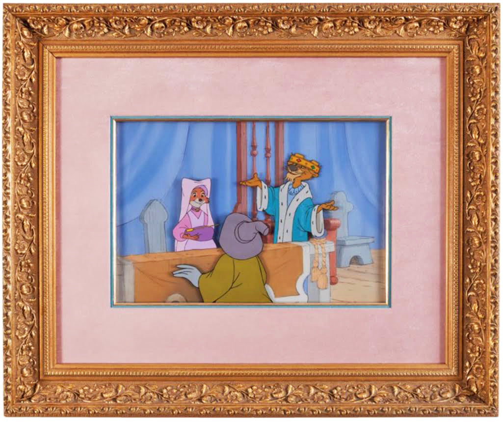 Original Disney Production Cels on Key Master Production Background from Robin Hood