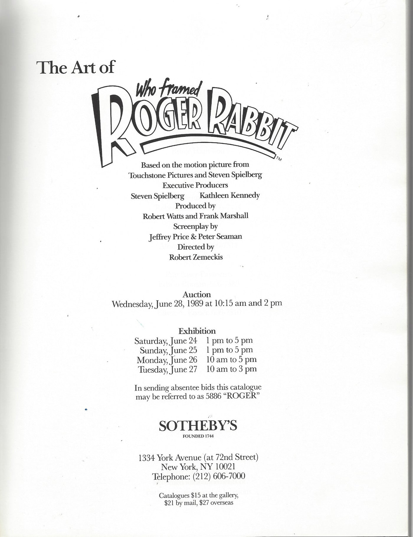Original Walt Disney Production Cel from Who Framed Roger Rabbit?