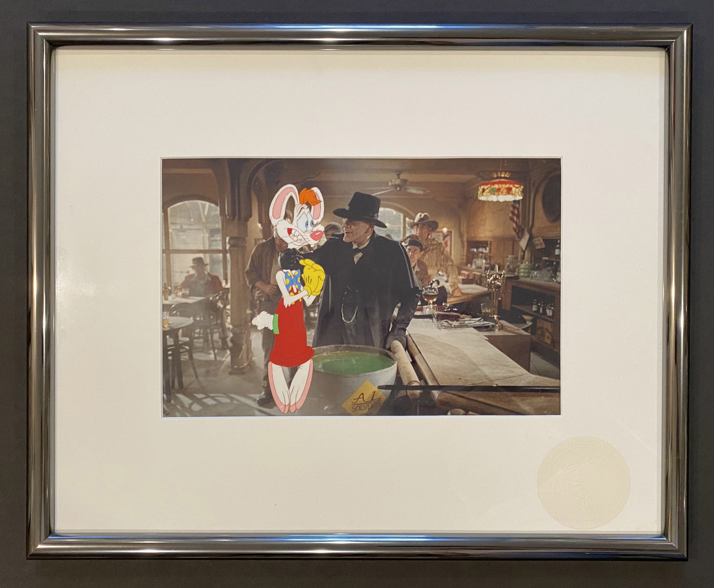 Walt Disney Who Framed Roger Rabbit? Production Cel of Roger Rabbit and Judge Doom