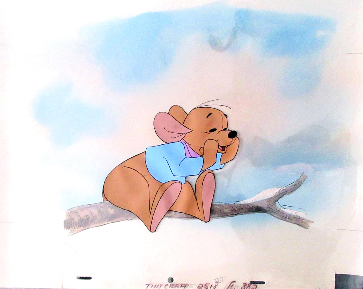 Original Walt Disney Production Cel from Winnie the Pooh and A Day for Eeyore featuring Roo