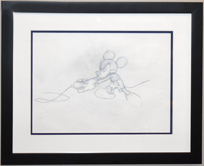 Original Walt Disney Production Drawing of Mickey Mouse from Runaway Brain (1995)