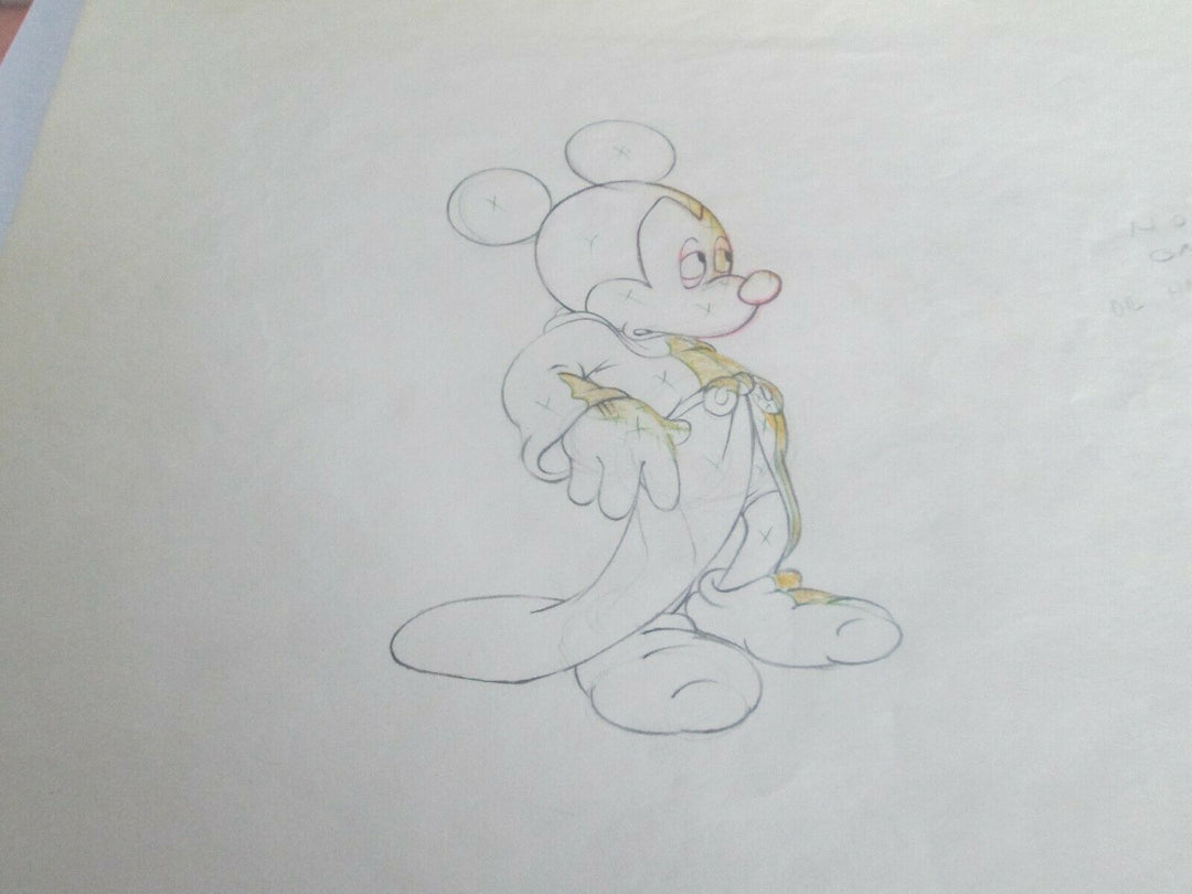Original Disney Production Drawing Featuring Mickey Mouse from