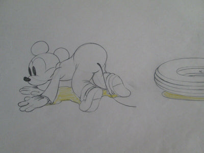 Original Walt Disney Production Drawing of Mickey Mouse from Mickey's Service Station (1935)