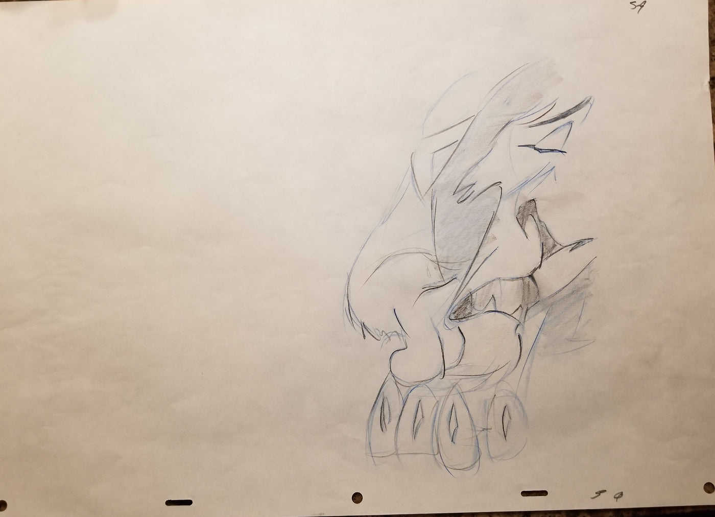 Original Walt Disney Production Drawing from The Lion King