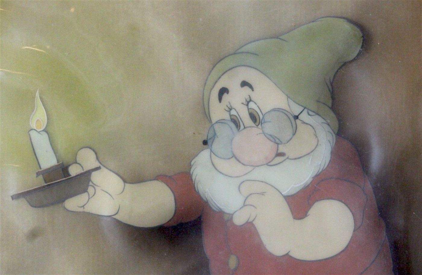 Walt Disney Production Cel Featuring Doc from Snow White and the Seven Dwarfs