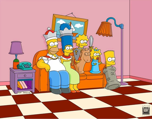 Original Simpsons Limited Edition Pix-Cel, Couch Gag: Chess