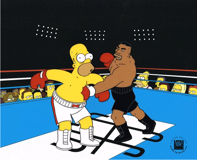 Original Simpsons Limited Edition Cel, Tatum Vs. Simpsons: Payback