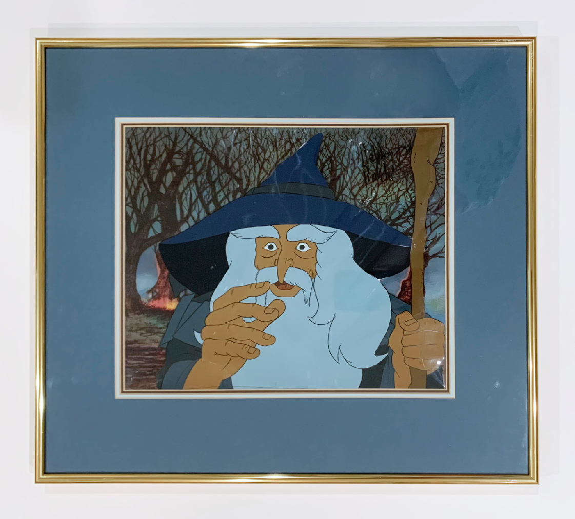 Original Production Cel from The Lord of the Rings signed by Ralph Bakshi Featuring Gandalf