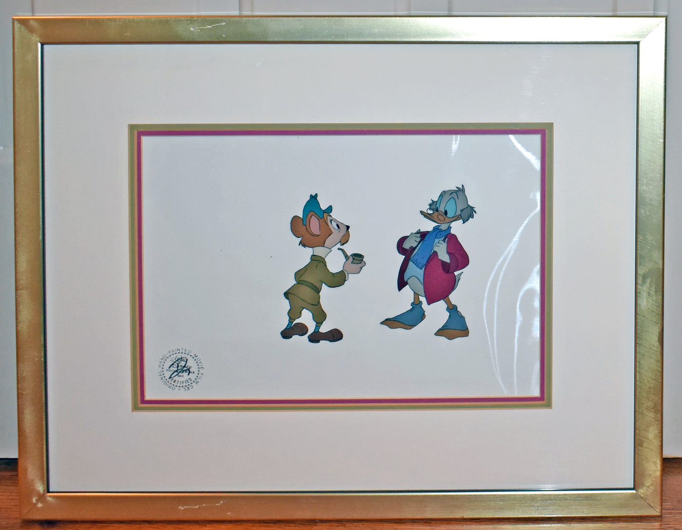 Original Walt Disney Production Cel from Mickey's Christmas Carol featuring Scrooge McDuck