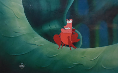 Original Walt Disney Production Cel of Sebastian from The Little Mermaid