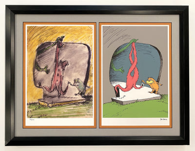 Dr. Seuss The Lorax Fine Art Pigment Print Reproduction, "A Thneed's A Fine Something That All People Need! Diptych"