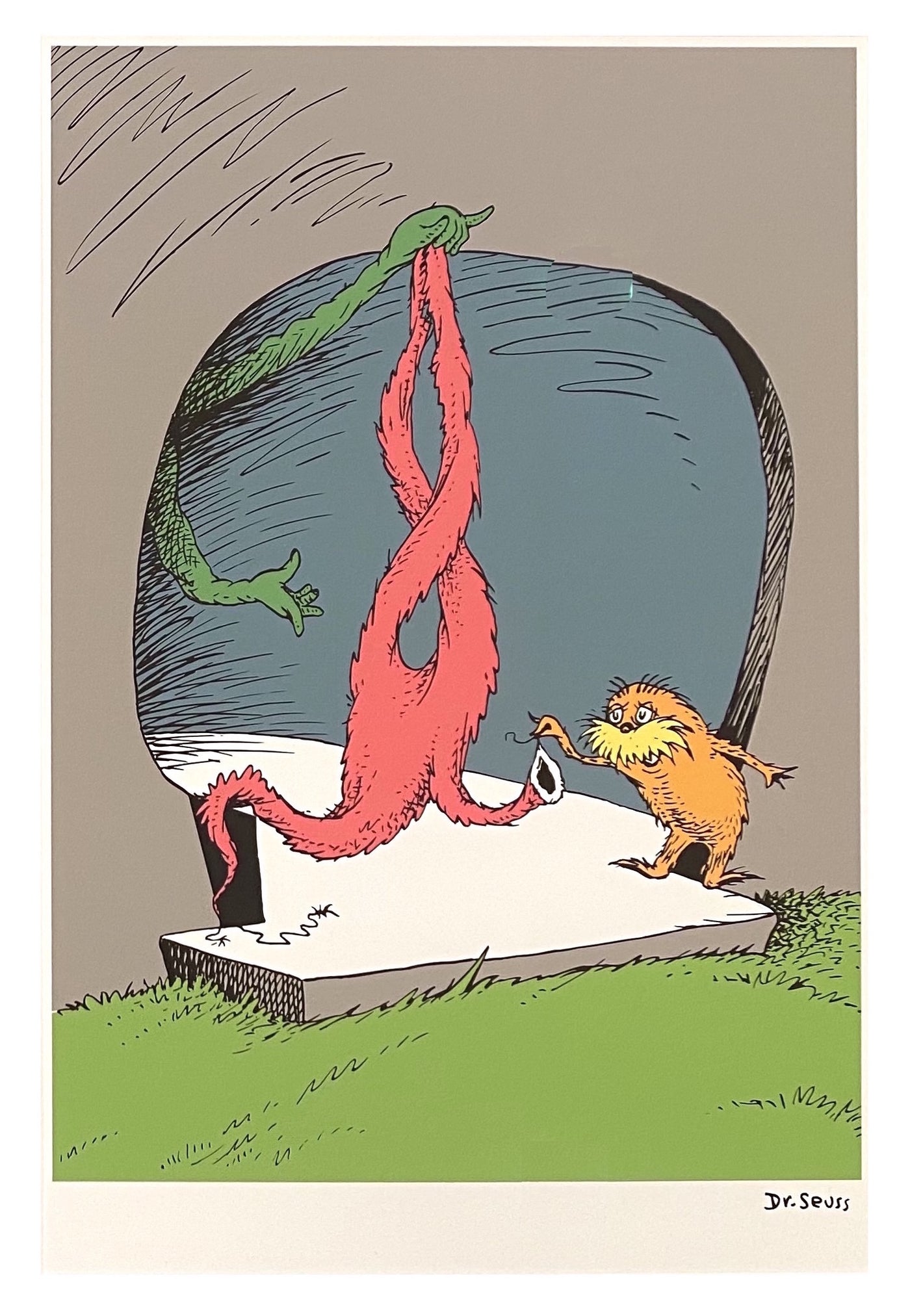 Dr. Seuss The Lorax Fine Art Pigment Print Reproduction, "A Thneed's A Fine Something That All People Need! Diptych"