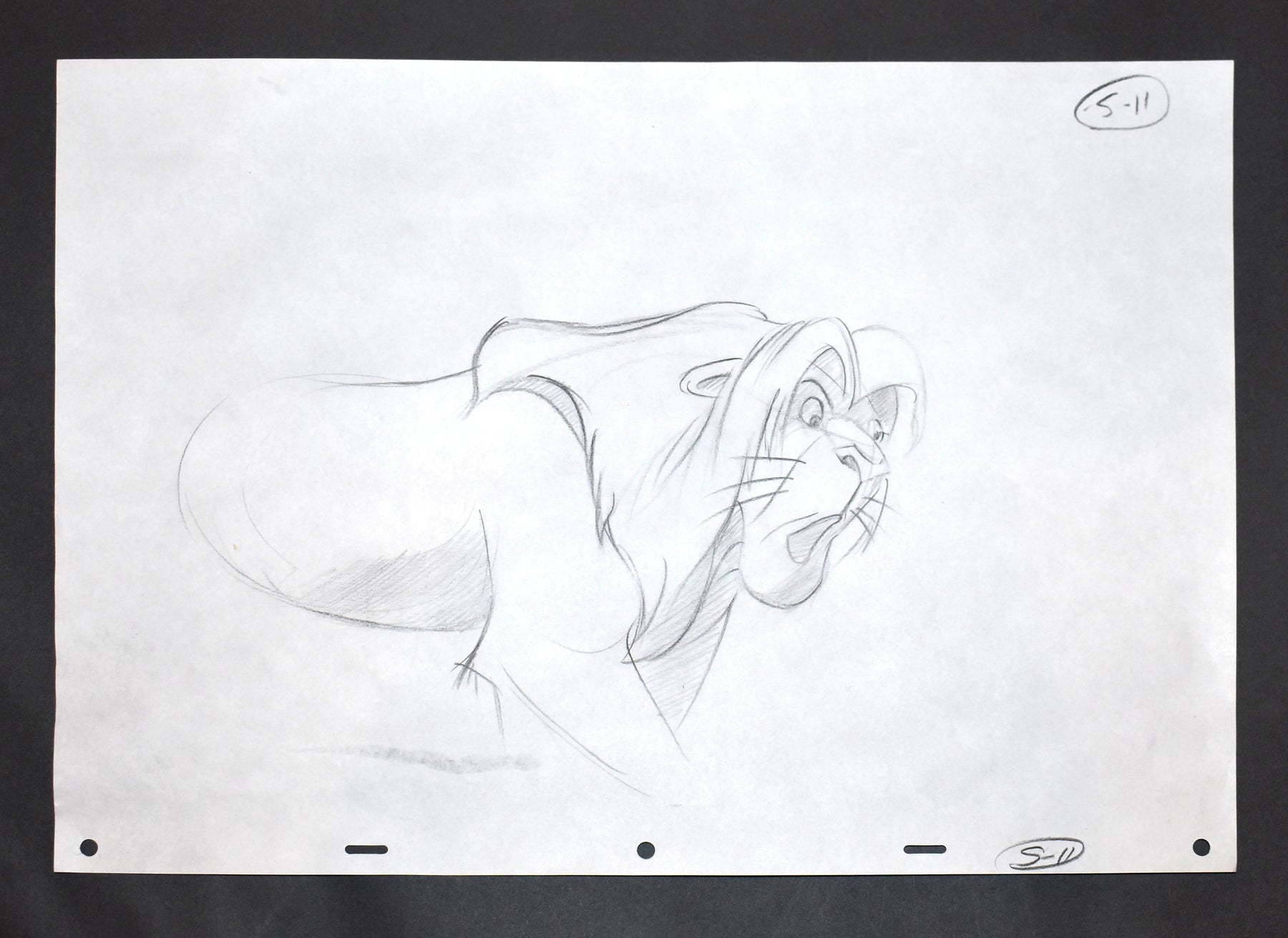 Original Walt Disney Production Drawing from The Lion King featuring ...