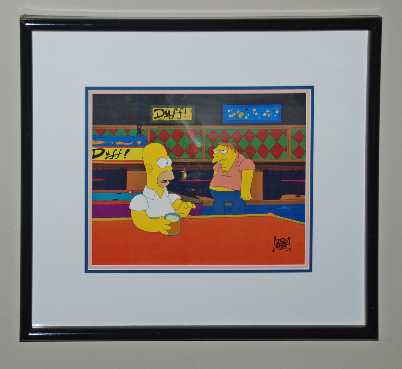 Original Simpsons Production Cel from the Simpsons