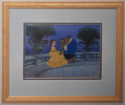 Original Walt Disney Beauty and the Beast Limited Edition Cel, Sitting on the Terrace