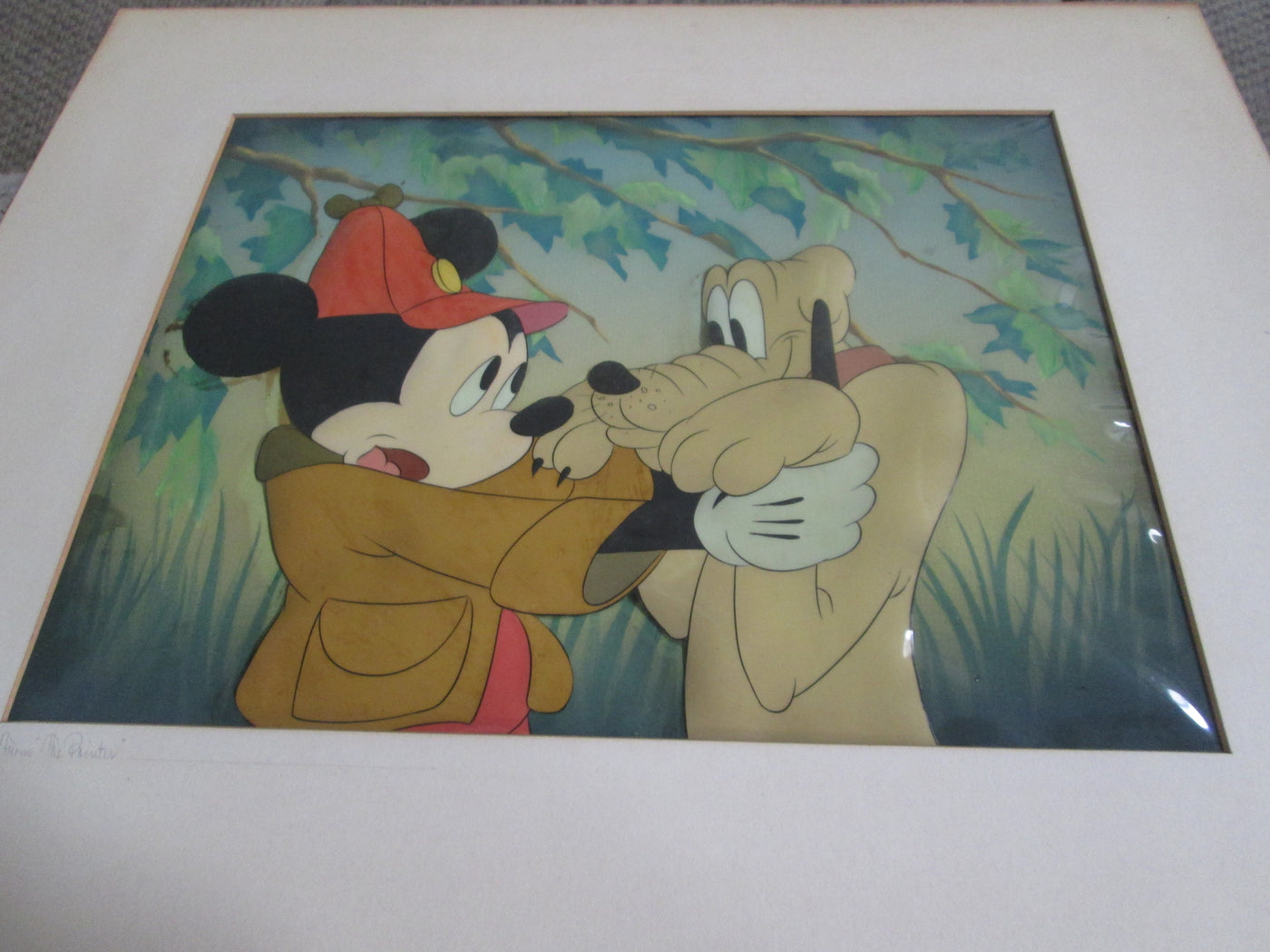 Original Walt Disney Production Cel on Courvoisier Background from The Pointer (1939)